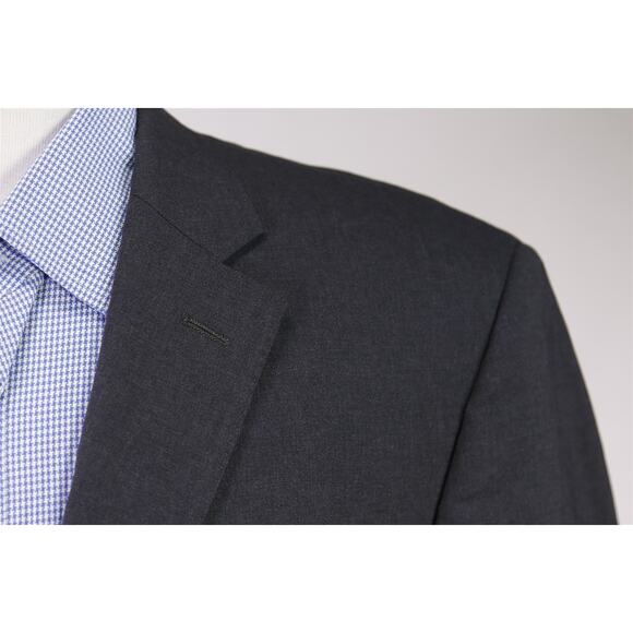 Lauren Ralph Lauren Mens Slim Fit Solid Gray 2-Btn Wool Blazer Jacket 42R - Picture 4 of 9